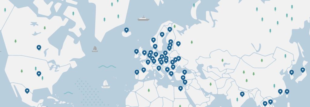 NordVPN - server locations